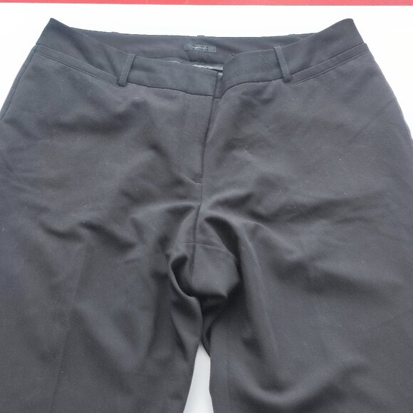 Worthington dress pants women's size 12 black curvy fit wide leg open - Picture 2 of 16